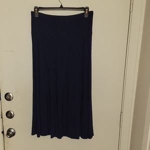 Navy Blue Midi Skirt, JasonMaxwell brand XL